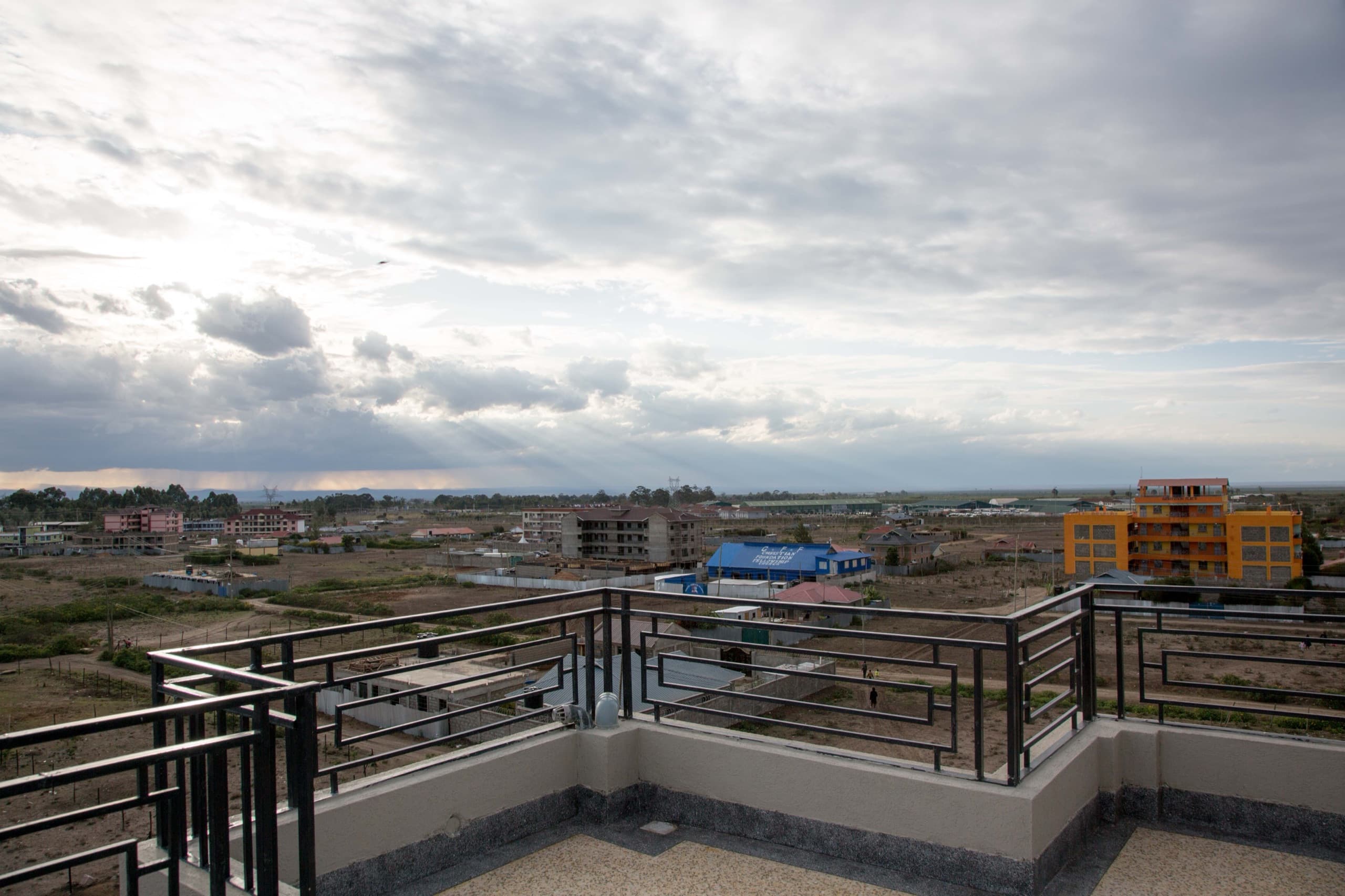 Panoramic Nanyuki view from the Milans by KCiti rooftop terrace